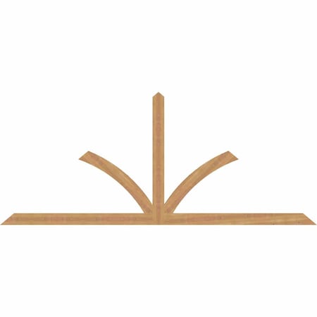 Ekena Millwork Richland Timber Gable Bracket, Western Red Cedar, 96"W x 40"H x 1 1/2"D x 3 1/2"F, 10/12 Pitch GBW096X40X0204RIC00SWR